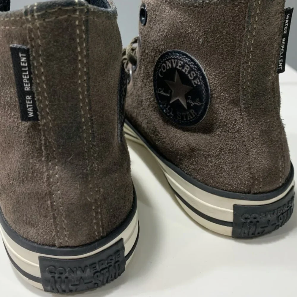 Converse Chuck Taylor Suede Engine Smoke Boys Shoe High Sneakers Size 3Y
